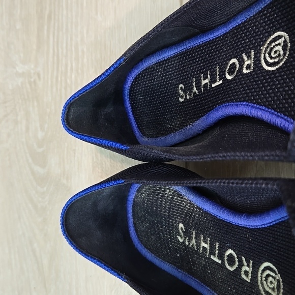 Rothy's Women The Pointed II solid knit washable toe flats shoes sz 7 - Picture 6 of 13